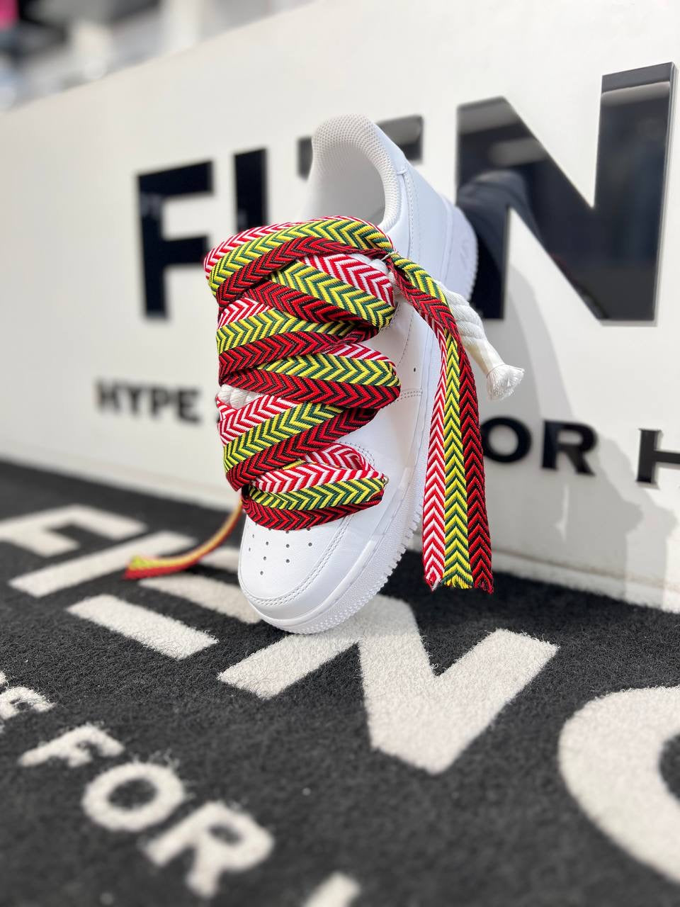 Air Force 1 Rope Laces Corda Bianca Laccio Mood Multicolor 2
