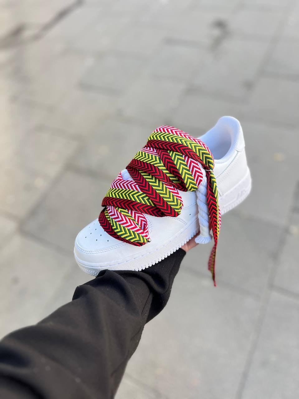 Air Force 1 Rope Laces Corda Bianca Laccio Mood Multicolor 2