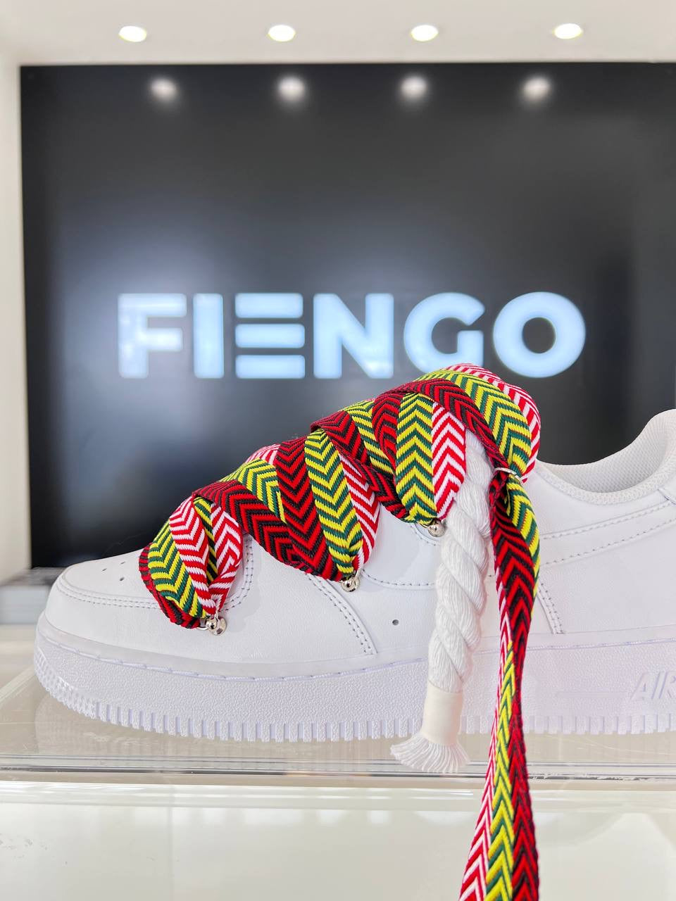 Air Force 1 Rope Laces Corda Bianca Laccio Mood Multicolor 2