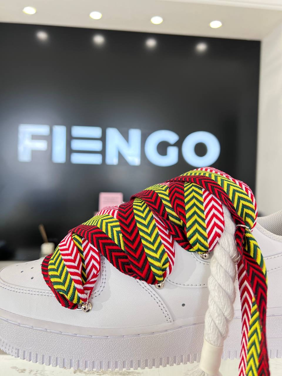 Air Force 1 Rope Laces Corda Bianca Laccio Mood Multicolor 2