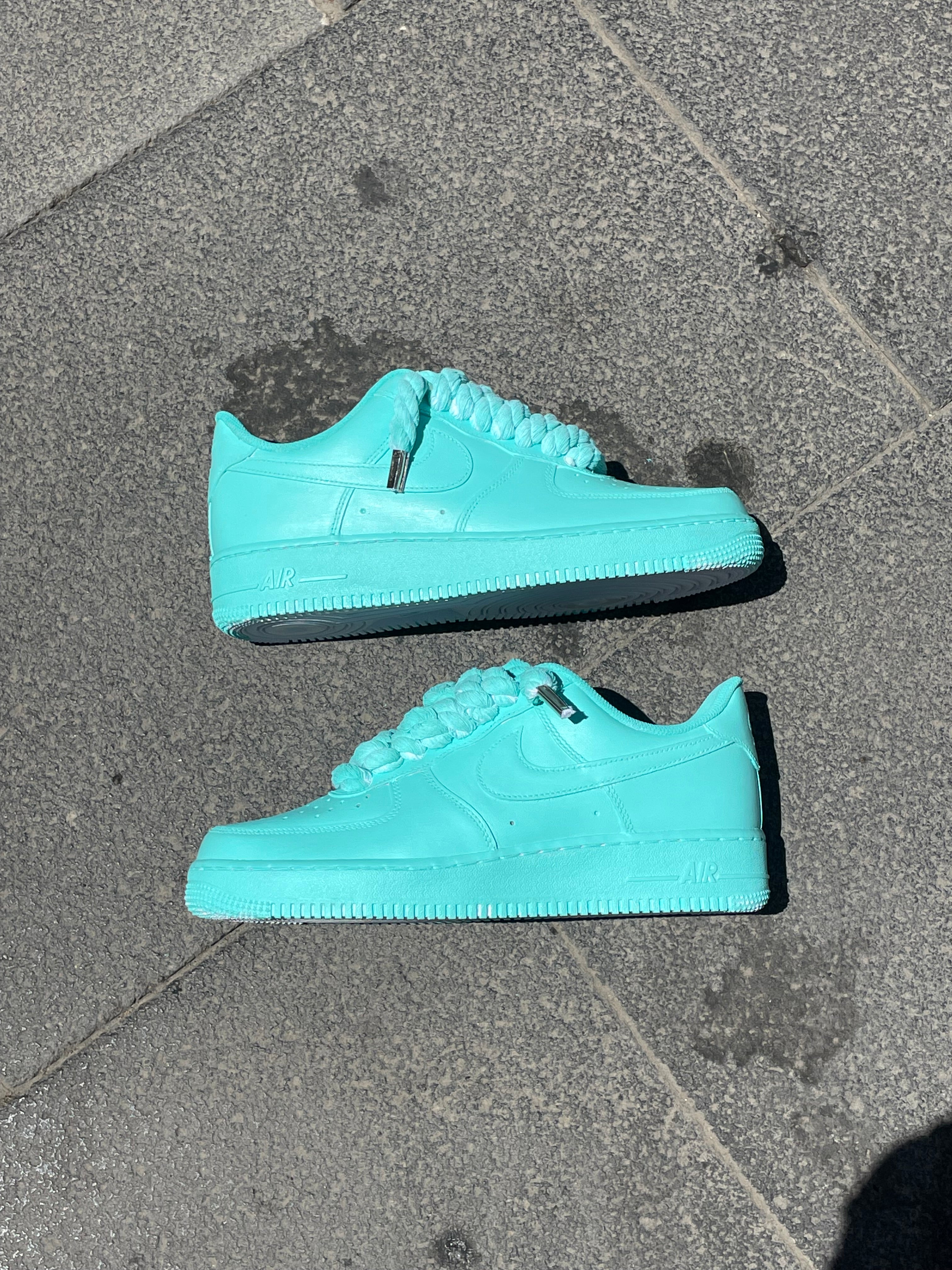 Air Force 1 Rope Laces Verde Acqua