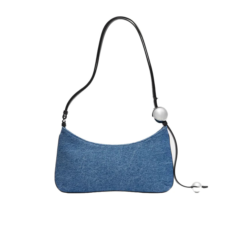 Jacquemus Le Bisou Perle Blue Denim Bag