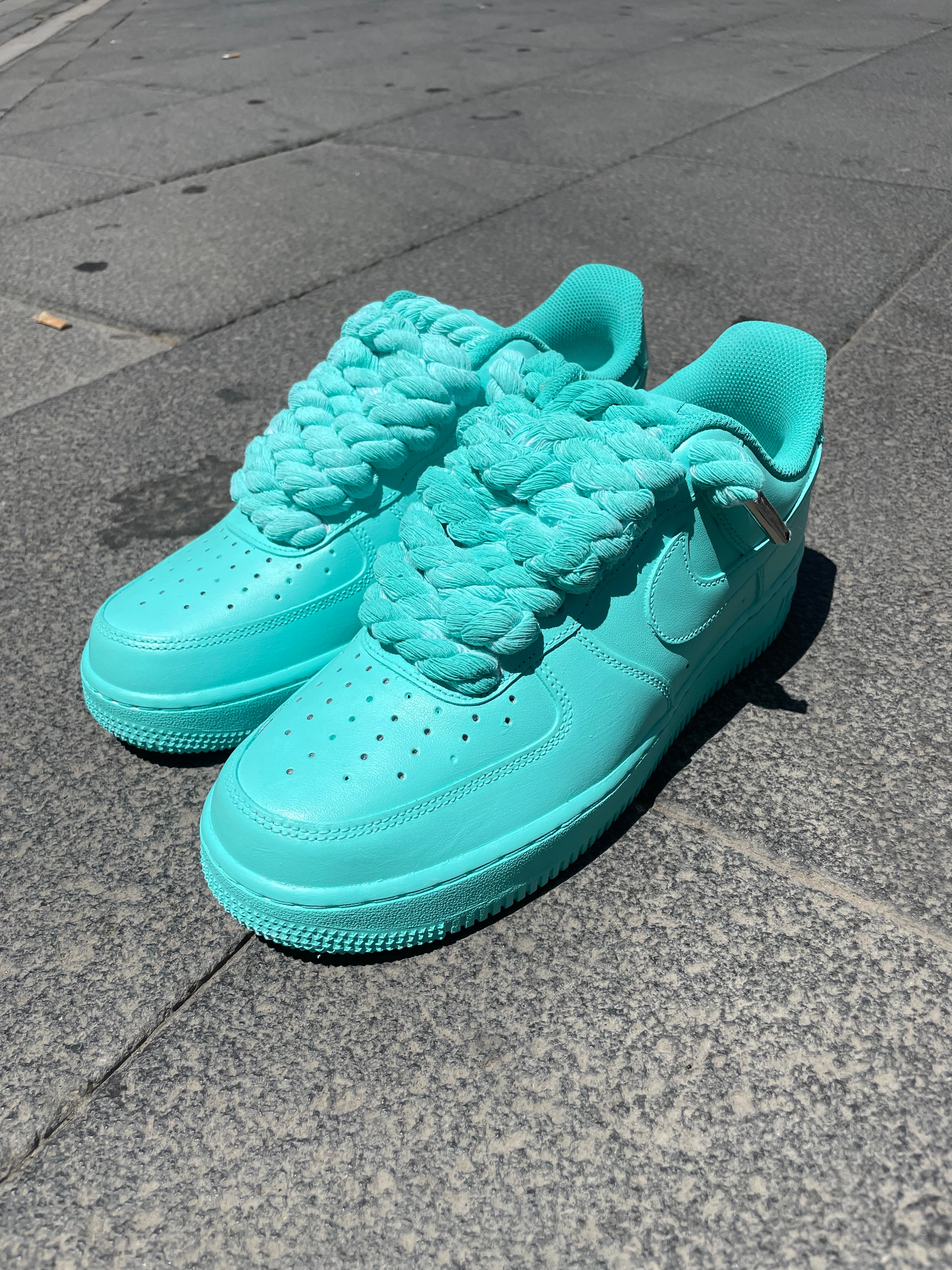 Air Force 1 Rope Laces Verde Acqua