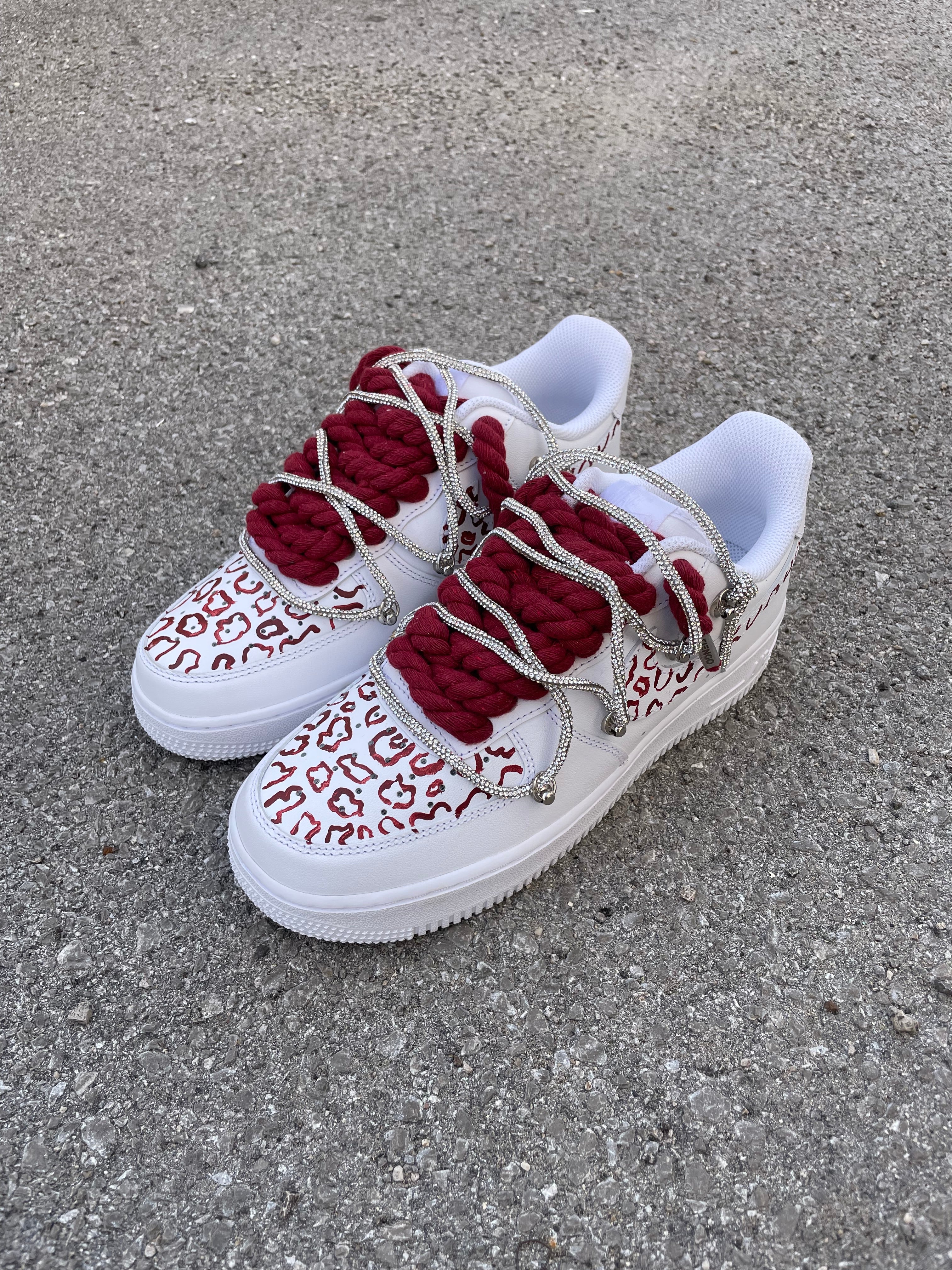 Air Force 1 Leopard Bordeaux