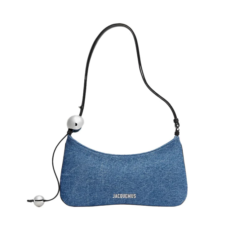 Jacquemus Le Bisou Perle Blue Denim Bag