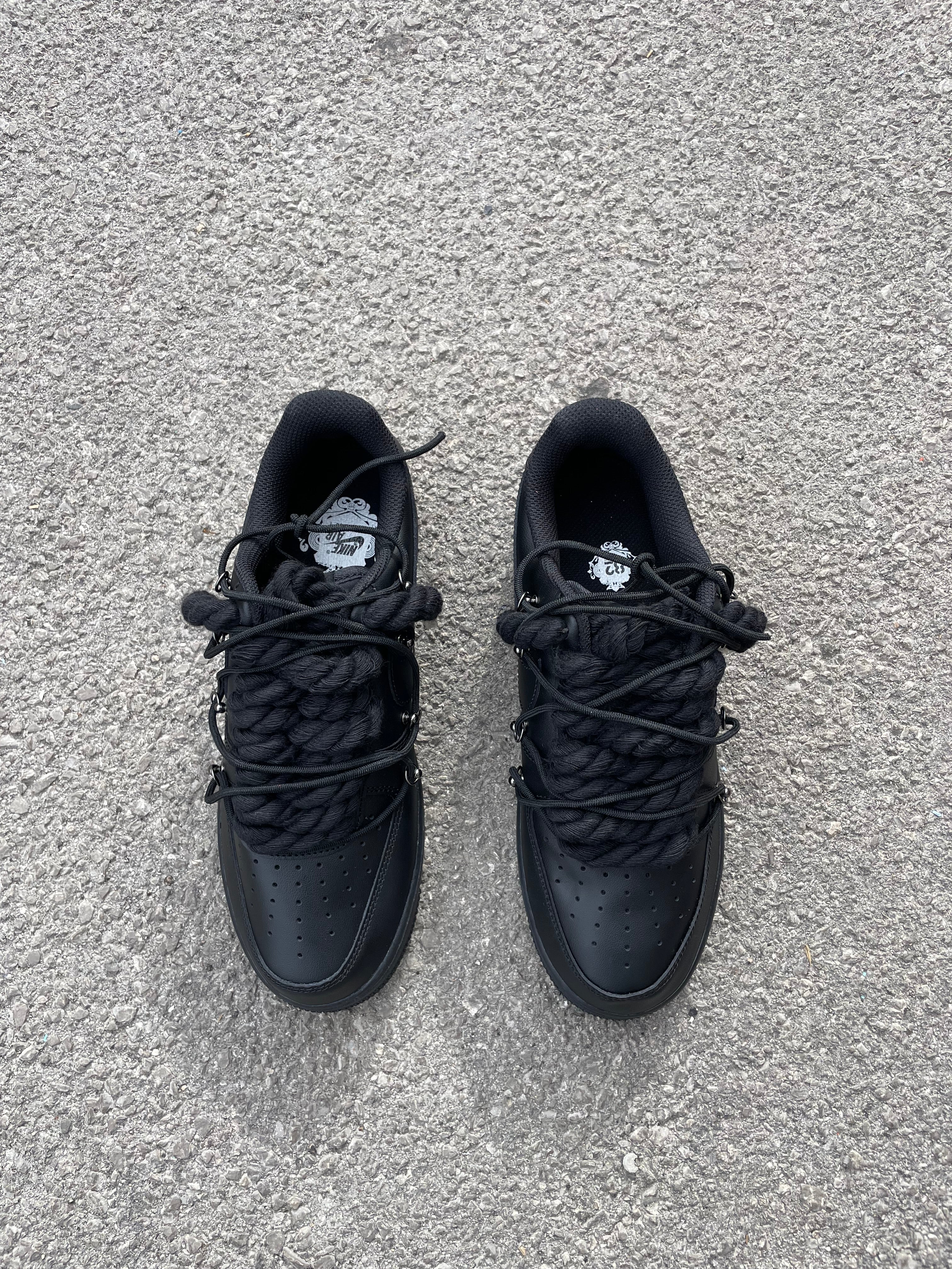 Air Force 1 “Rope Laces Black Rope Black Lace”