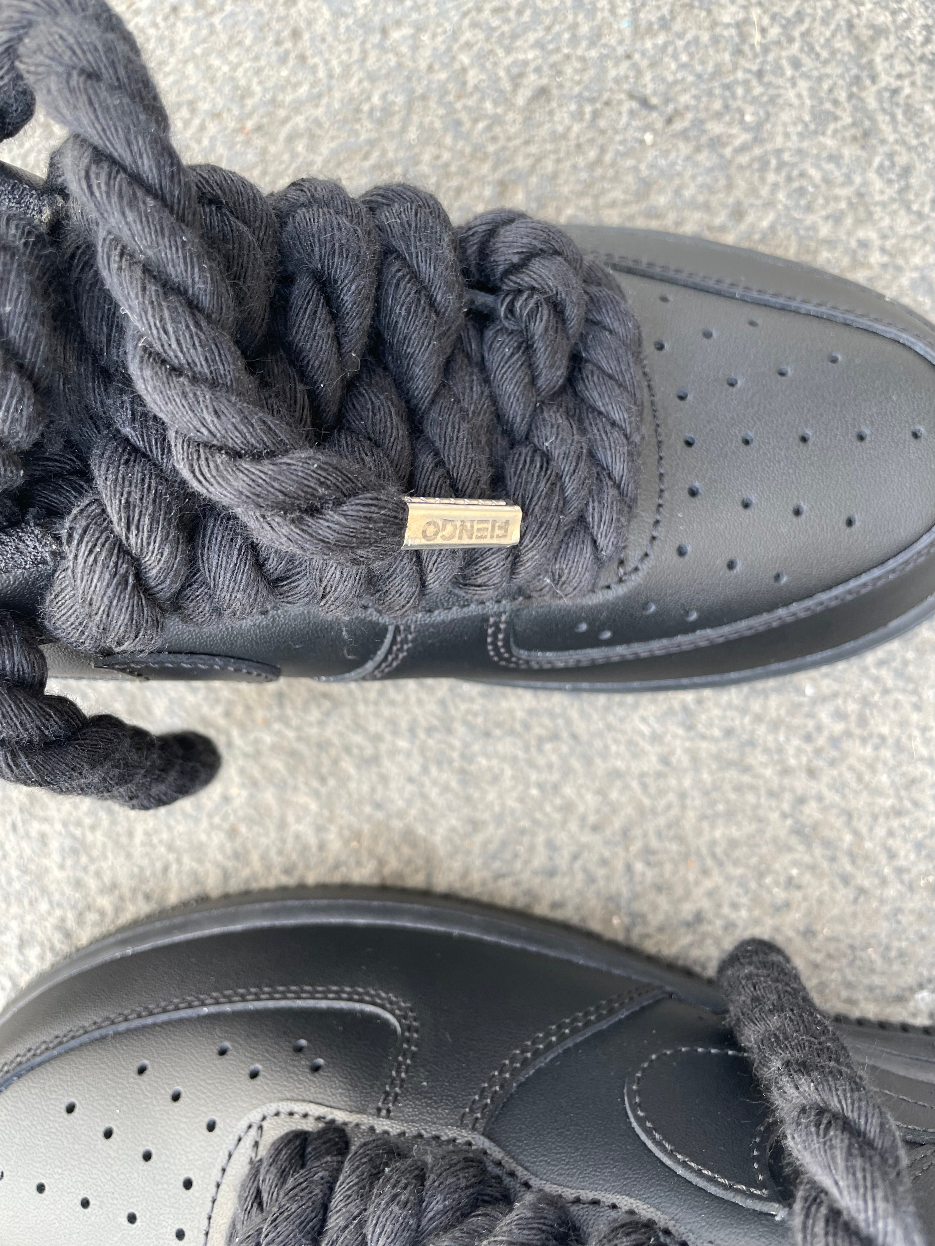 Air force 1 Rope Laces Total Black