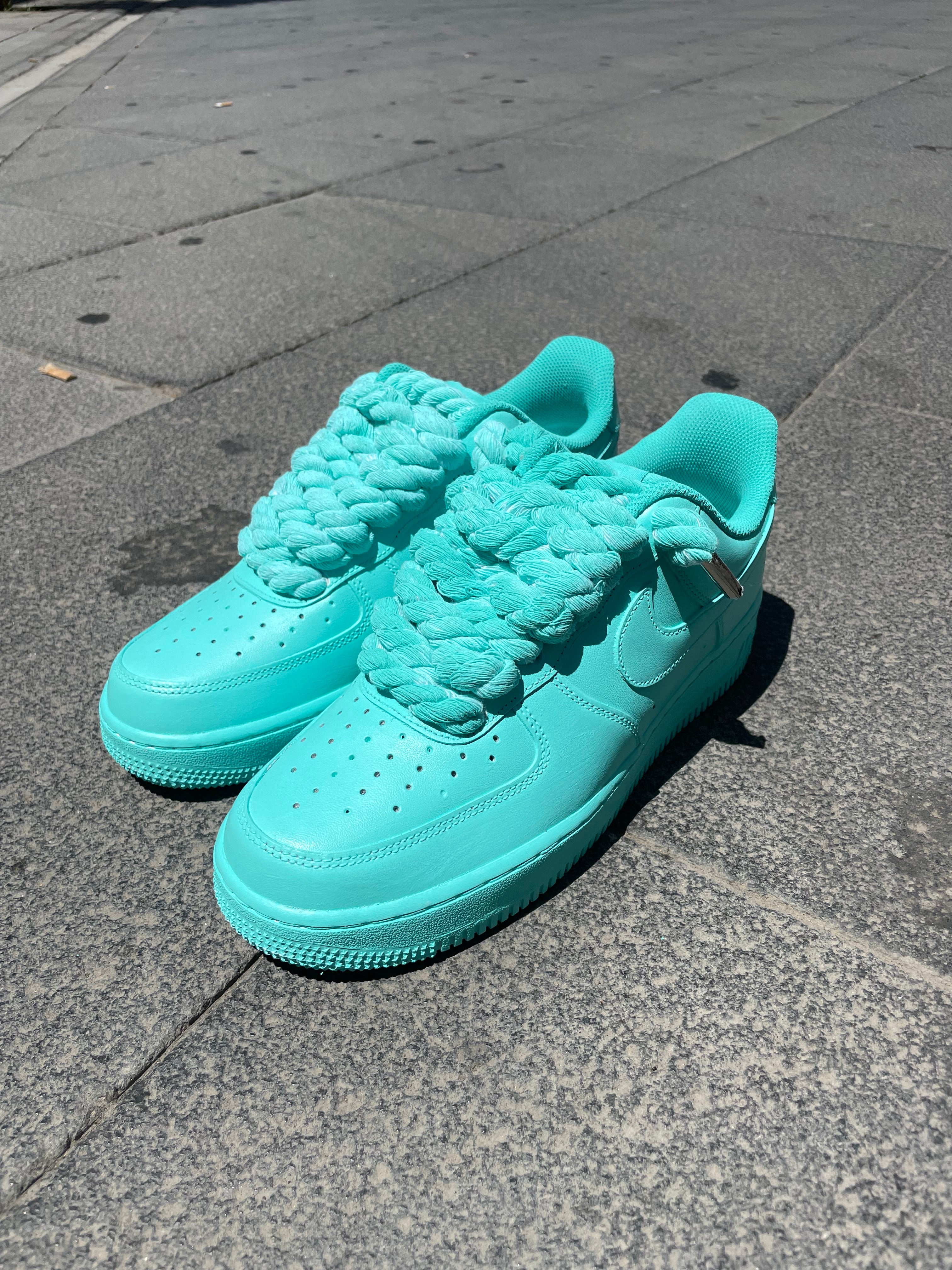 Air Force 1 Rope Laces Verde Acqua