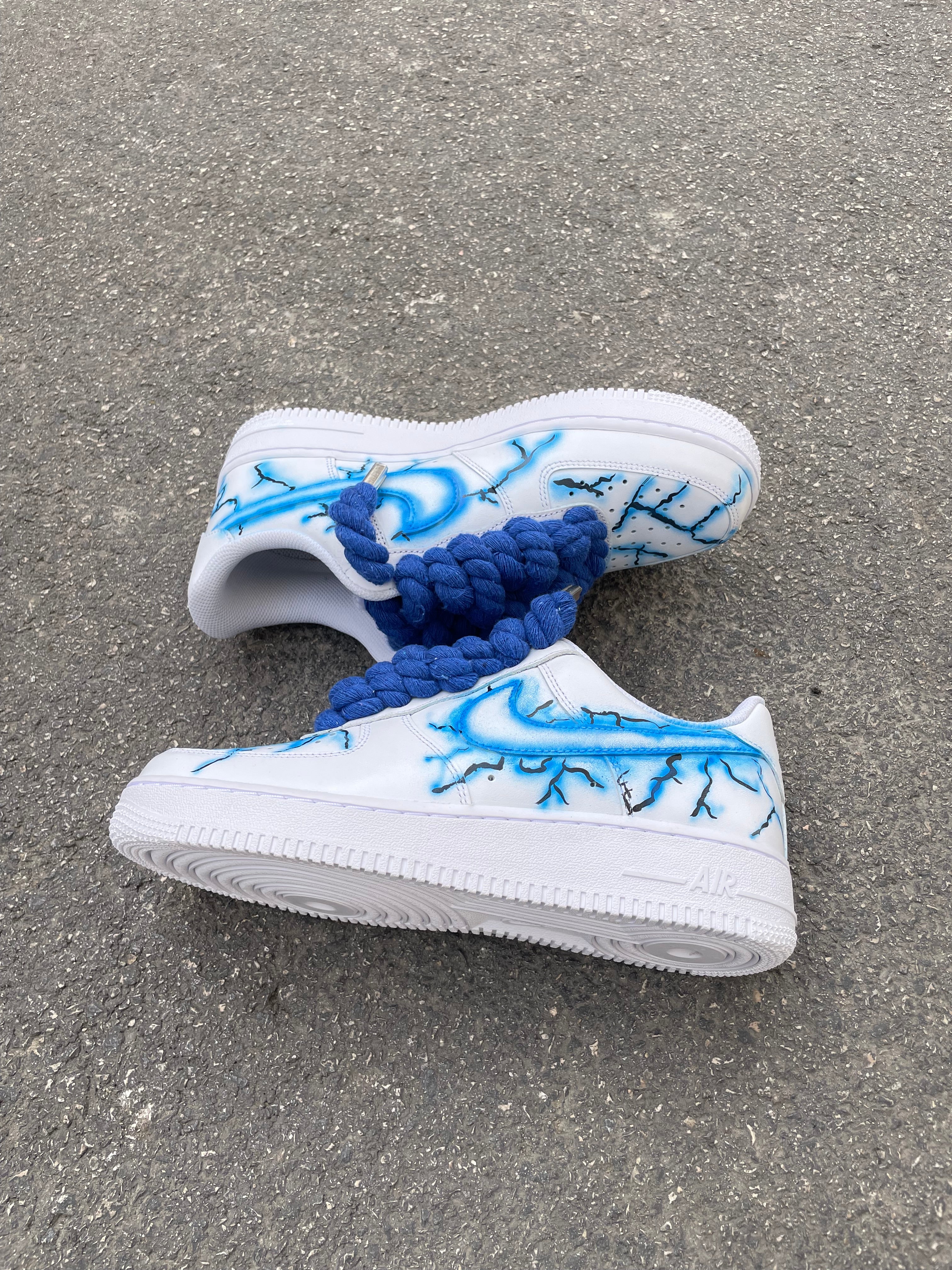 Air force 1 “Rope Laces Blue Lightning”