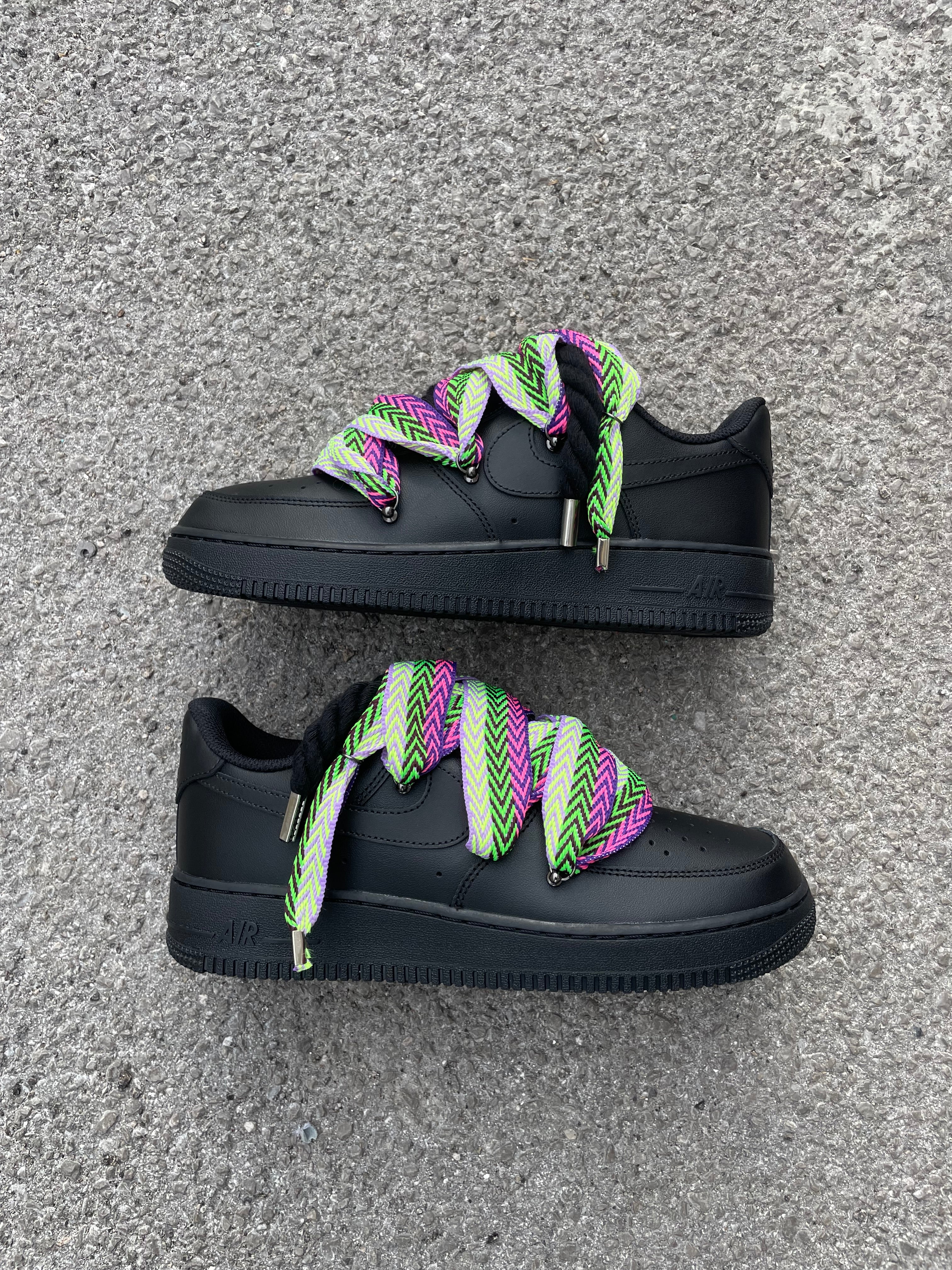 Air Force 1 Black Rope Laces Laccio Mood 1