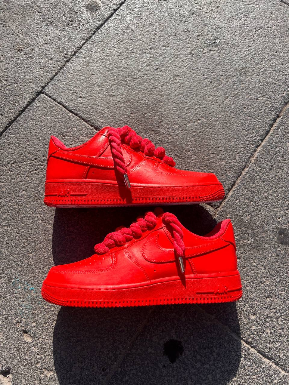 Air Force 1 Rope Laces University Red