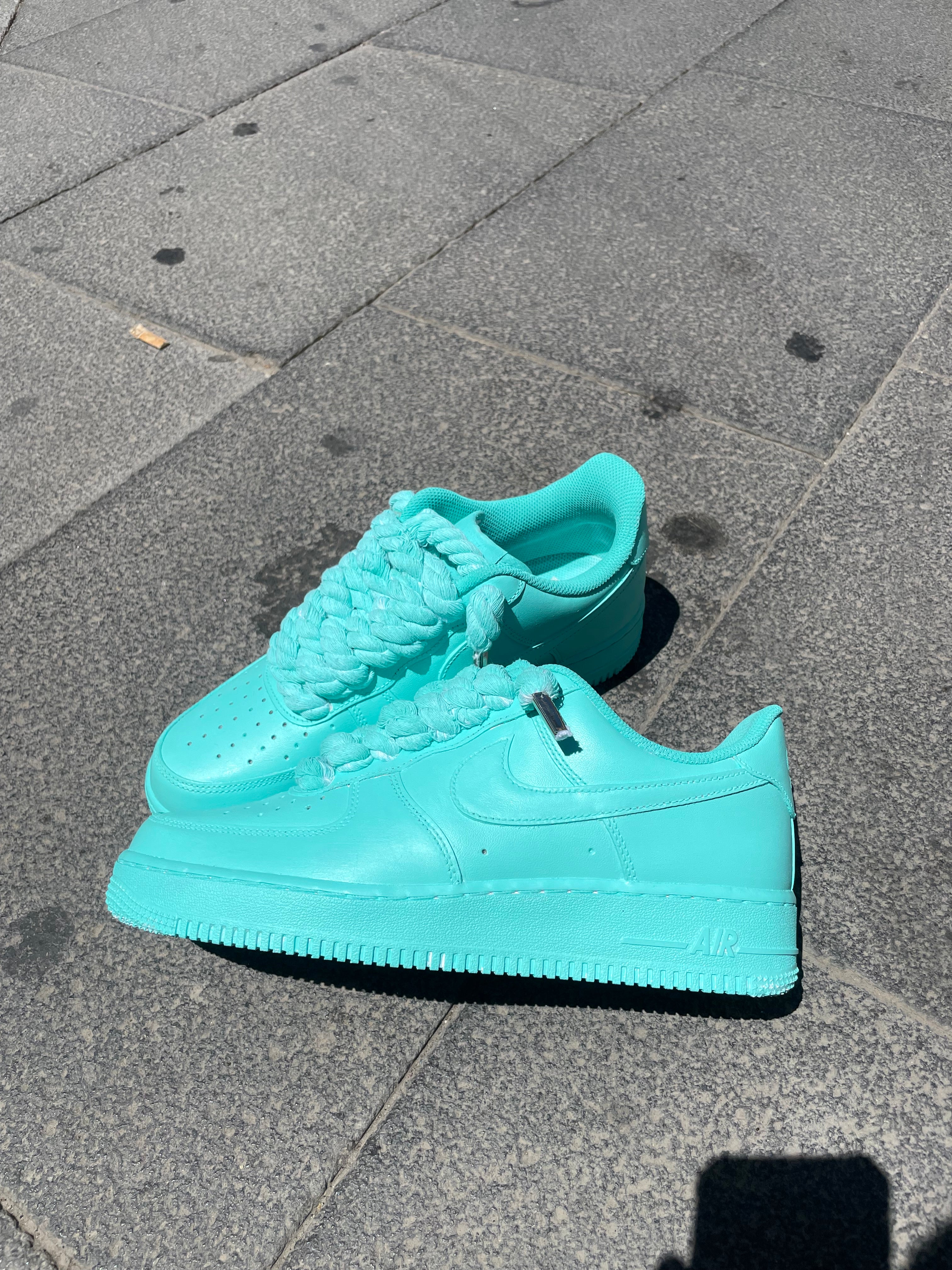 Air Force 1 Rope Laces Verde Acqua