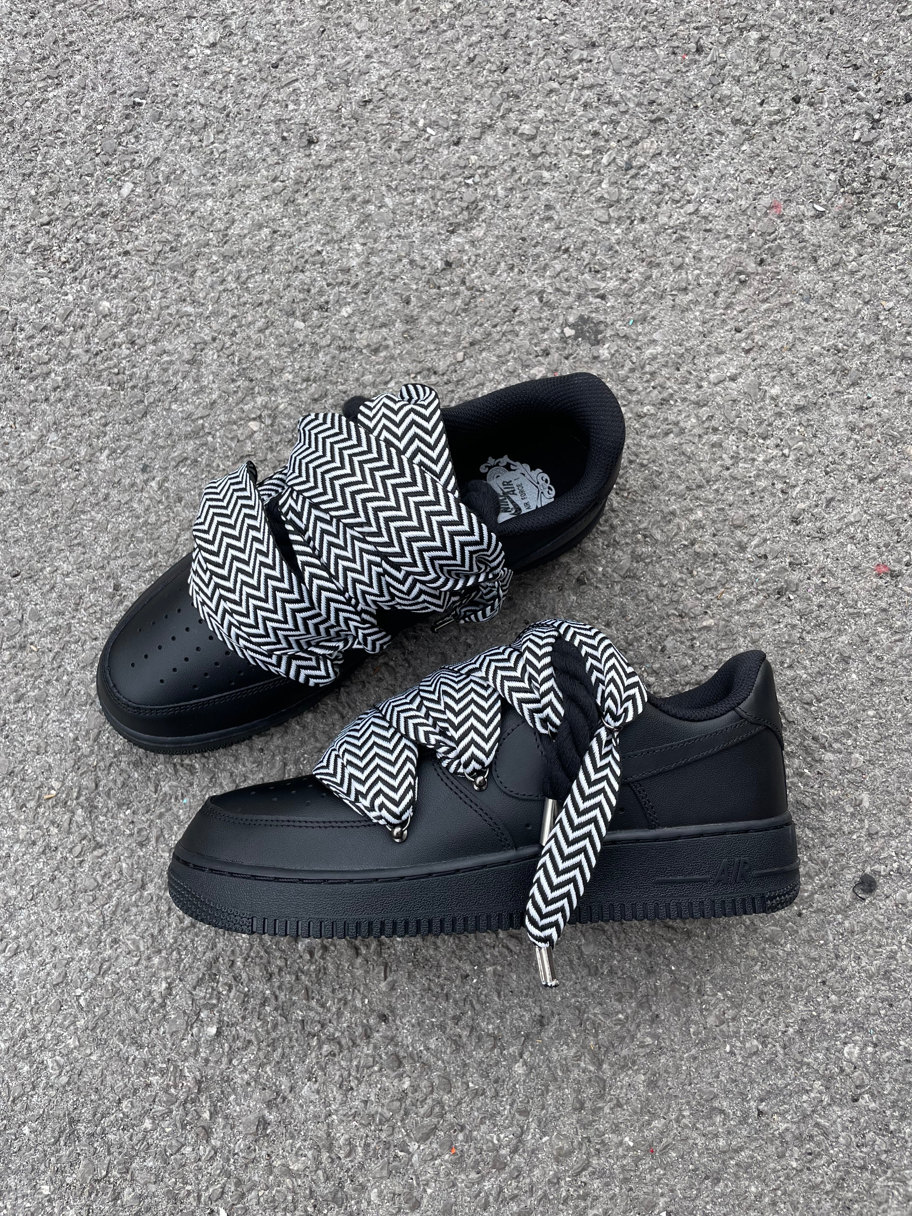 Air Force 1 Black “Rope Laces Lanvin White/Black”