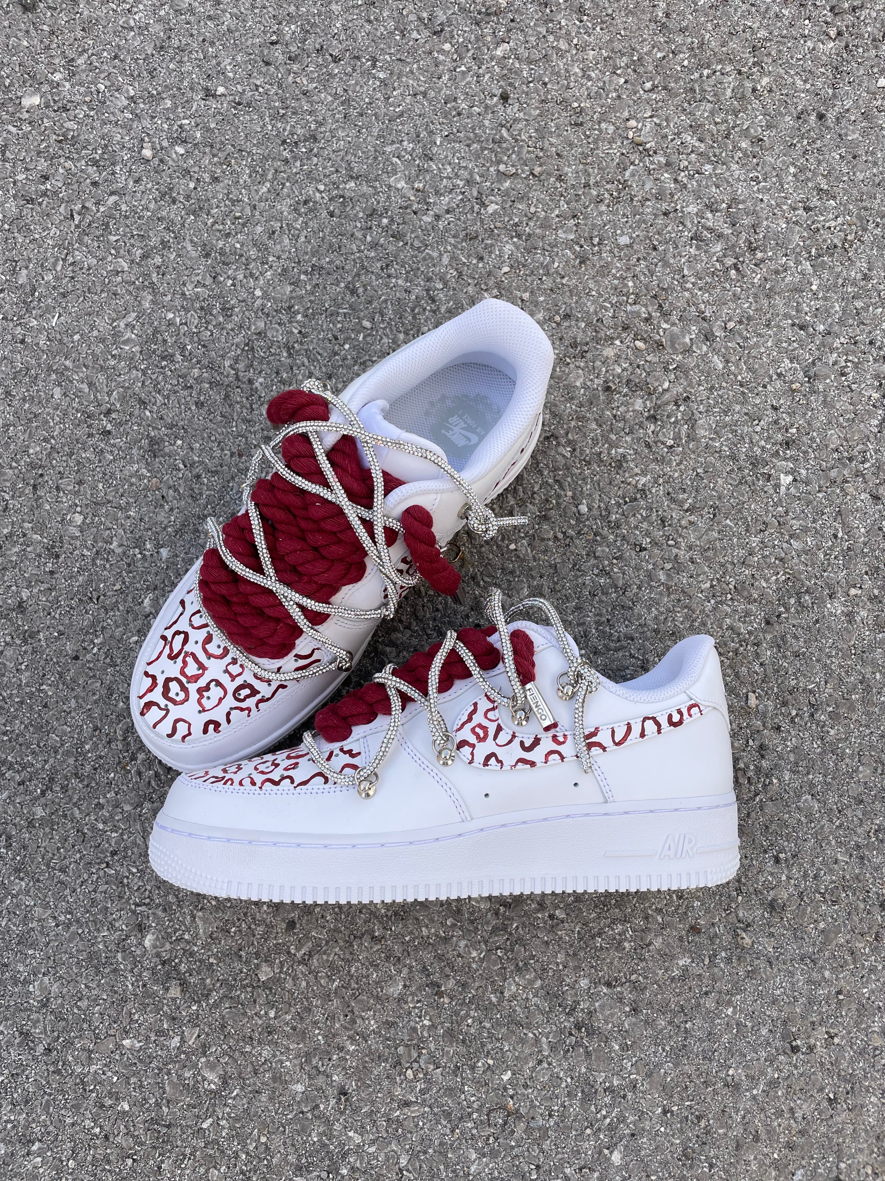 Air Force 1 Leopard Bordeaux