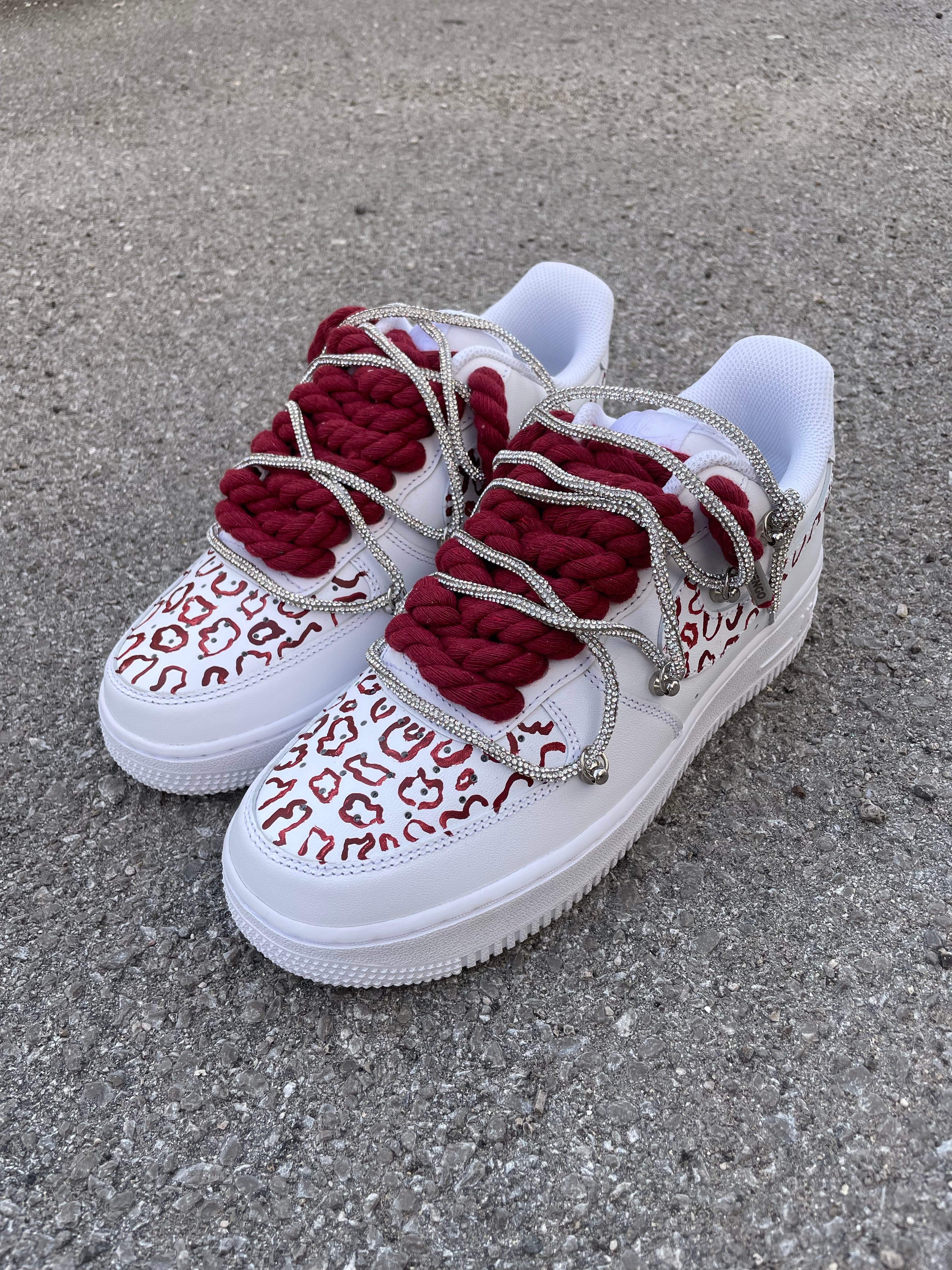 Air Force 1 Leopard Bordeaux