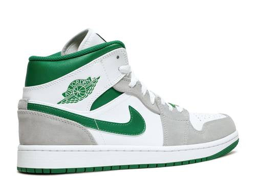 Air Jordan 1 Mid SE Grey Pine Green